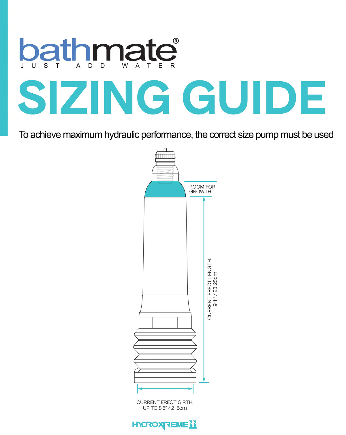 bathmate hydroxtreme 11 size guide